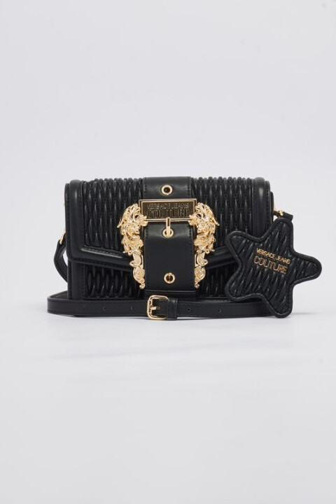 Kadın Versace Couture Mini Omuz Çantası - Siyah 