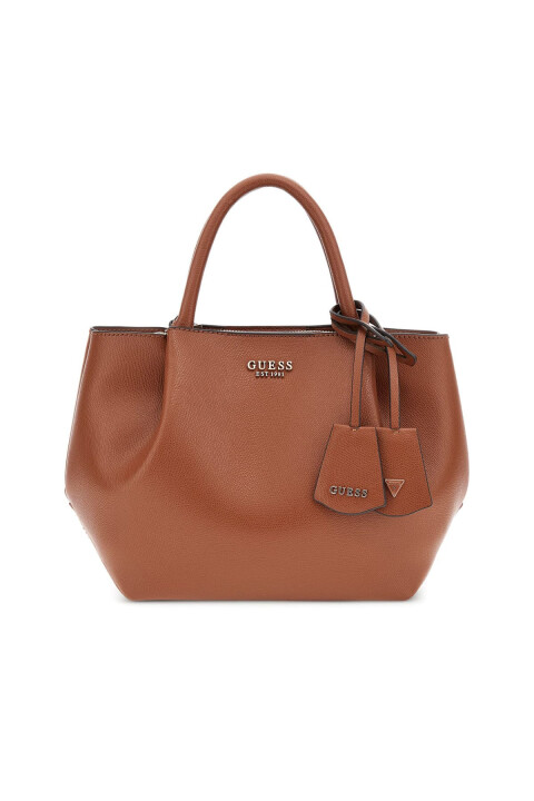 Kadın Yanları Büzgülü El Çantası - Kahverengi 