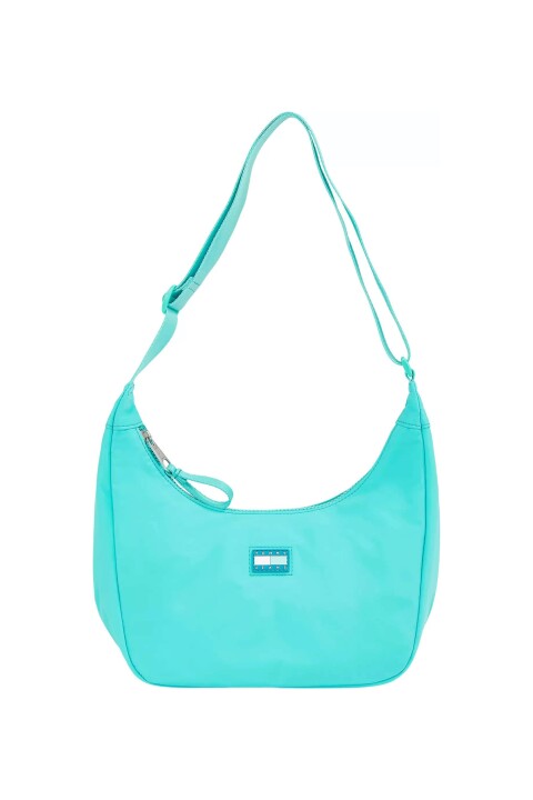 Kadın Yarım Ay Formlu Omuz Çantası - Turkuaz 
