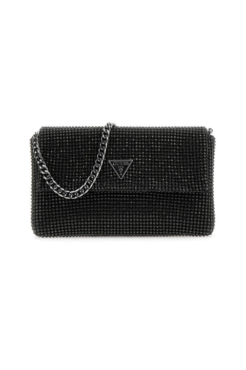 Kadın Zalina Flap Clutch Omuz Çantası - Siyah 