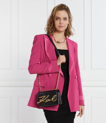 Kadın Mini Omuz Çantası-Siyah Altın 