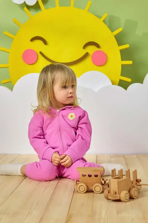 Kız Bebek Eşofmanaltı Pembe 