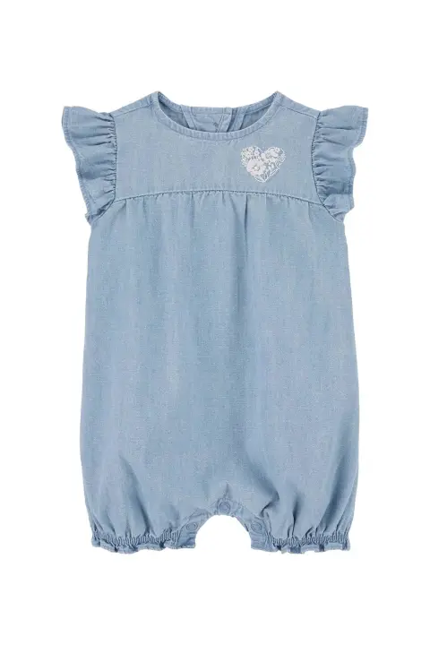 Kız Bebek Kısa Tulum 