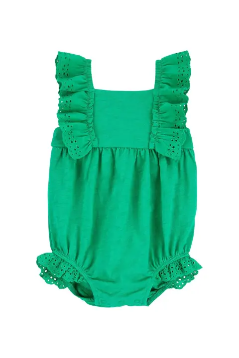 Kız Bebek Kısa Tulum 