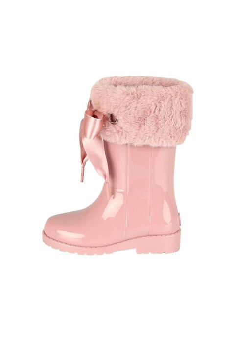 Kız Çocuk Campera Charol Soft Bağcıklı Bot - Pembe 