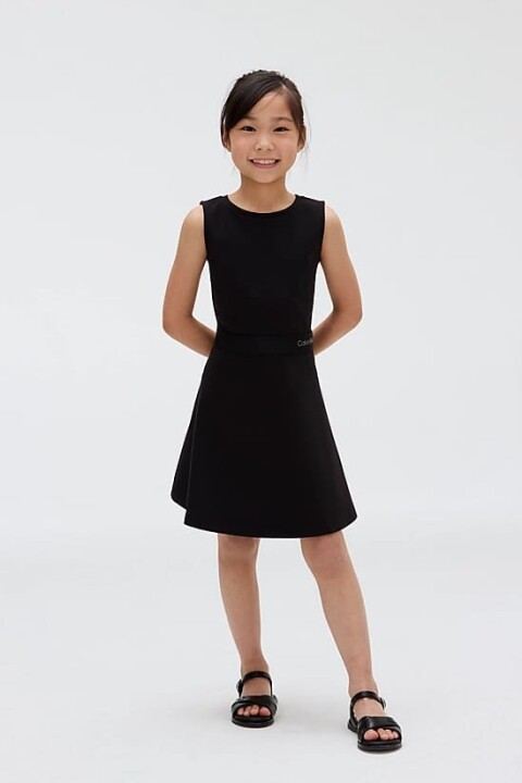 Kız Çocuk Ck Milano Kolsuz Elbise - Siyah 