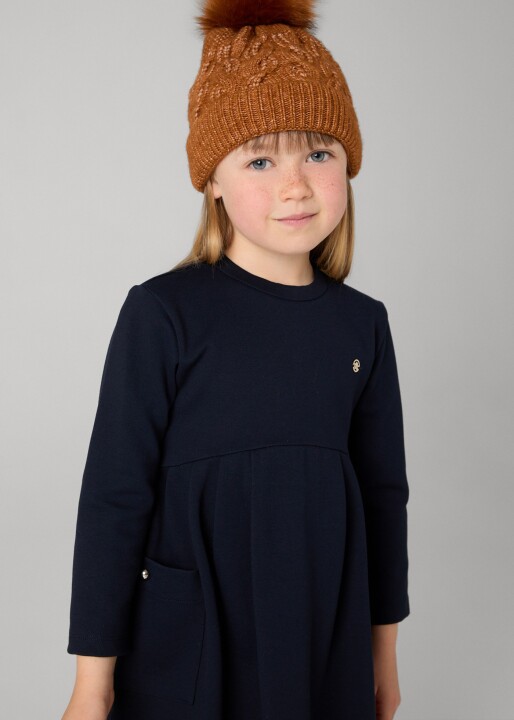 Kız Çocuk Elbise - Lacivert 