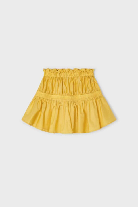 Kız Çocuk Etek Poplin Etek - Sarı 