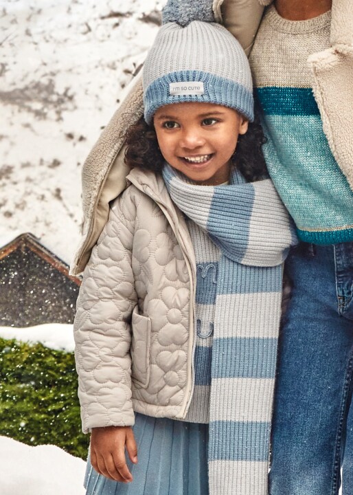 Kız Çocuk Mont Krem 