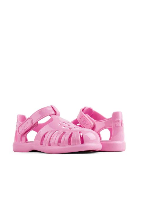 Kız Çocuk S10311 Tobby Gloss Çocuk Cırtlı Sandalet - Rosa 