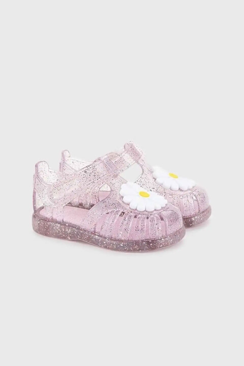 Kız Çocuk S10322 Tobby Gloss Flor Sandalet - Rosa 