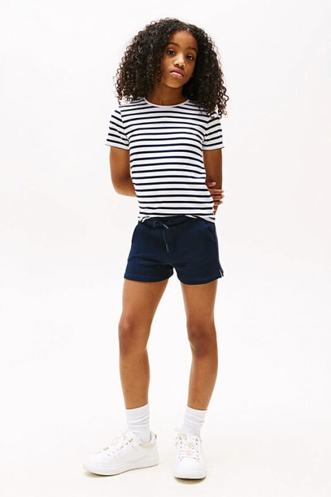 Kız Çocuk Th T-Shirt ve Şort Takımı - Lacivert 