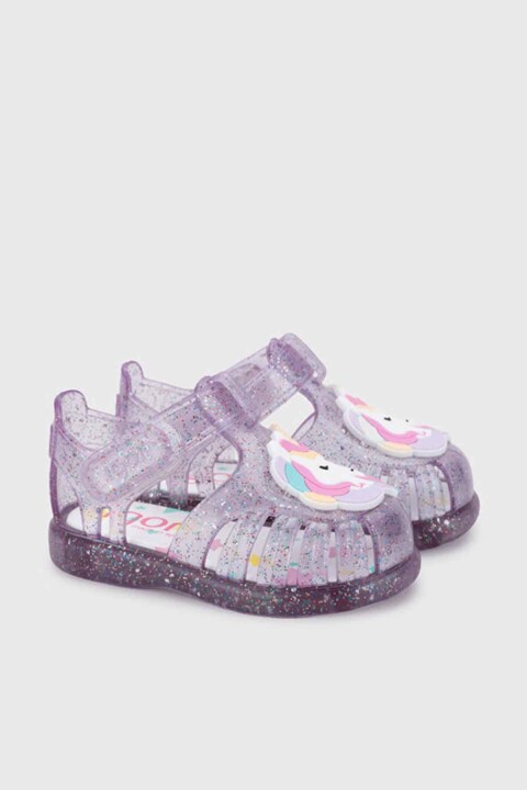 Kız Çocuk Tobby Unicornio Sandalet - Mor 