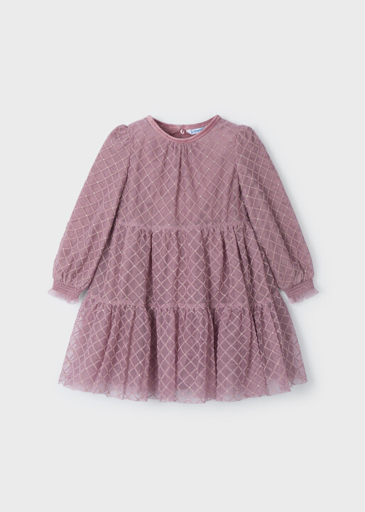 Kız Çocuk Tül Elbise - Pembe 