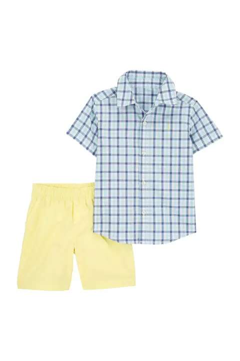 Küçük Erkek Çocuk Şortlu Set 