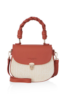 Kadın El Ve Omuz Çantası Lass23000011-Kiremit 