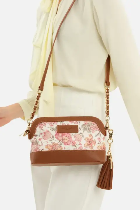 Kadın Omuz Çantası - Çiçekli 