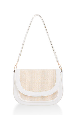 Kadın Omuz Çantası Lass23000042-Beyaz 