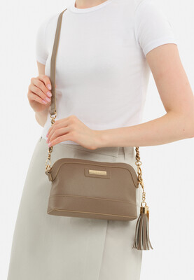 Kadın Omuz Çantası-Vizon 