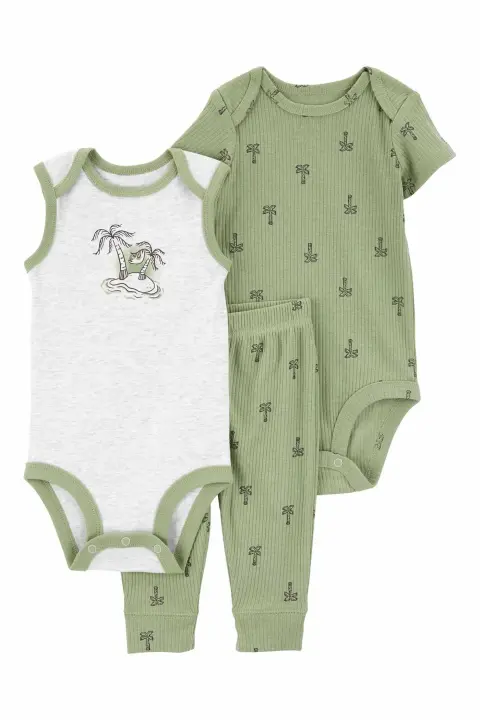 Layette Erkek Bebek 3Lü Set 
