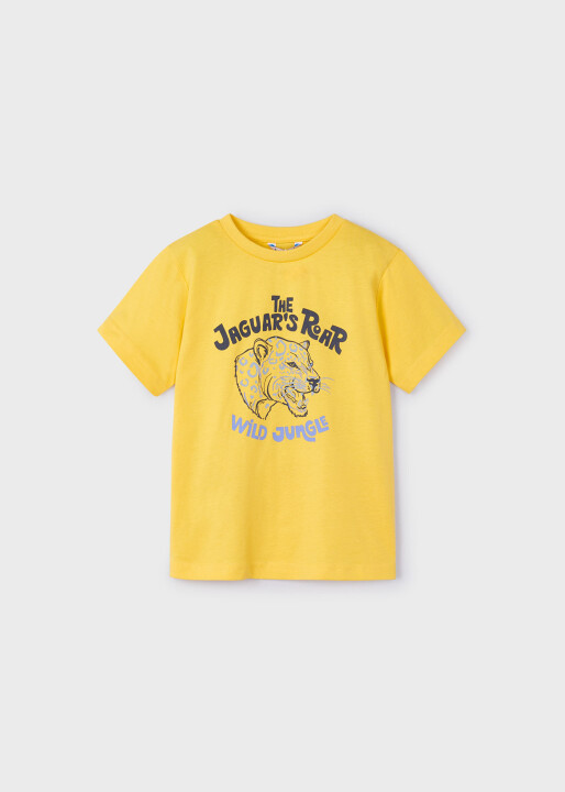 Erkek Çocuk İki Tişörtlü Şort Set-Sarı 