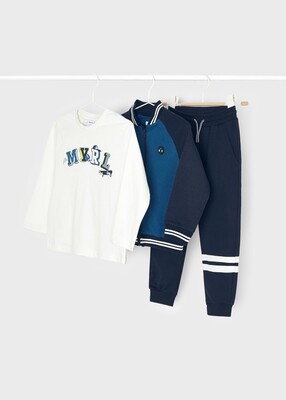 Erkek Çocuk Üçlü Takım-Lacivert 