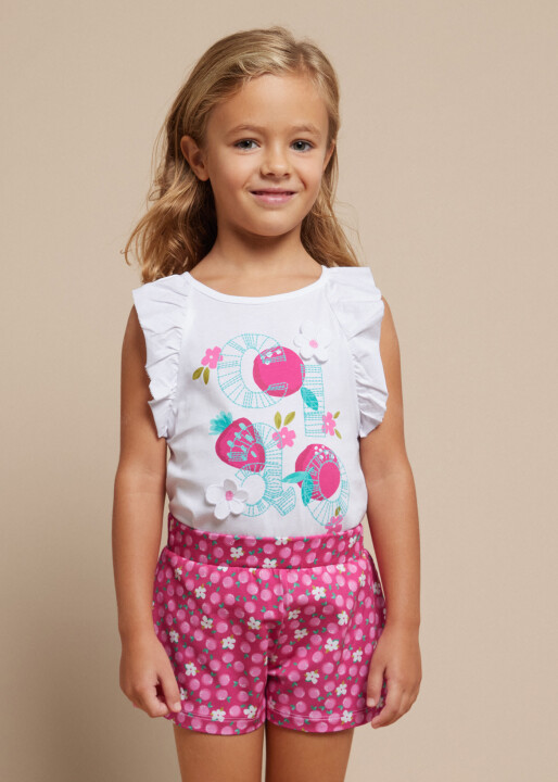 Kız Çocuk İkili Set-Fuşya 