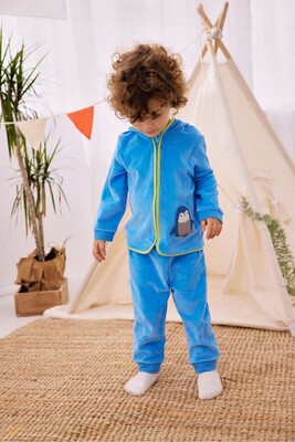 Erkek Bebek 2Li Takım-Mavi 