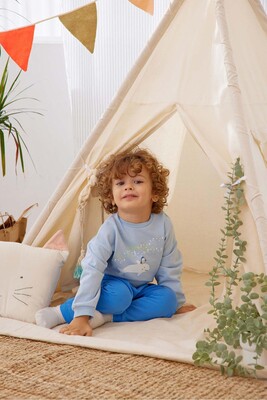 Erkek Bebek 2Li Takım-Mavi 