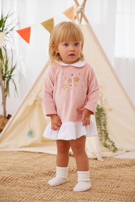 Kız Bebek Elbise-Pembe 