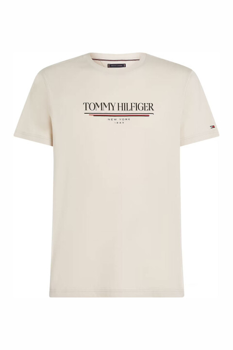 Erkek Brand Love Hilfiger T-Shirt - Ekru 