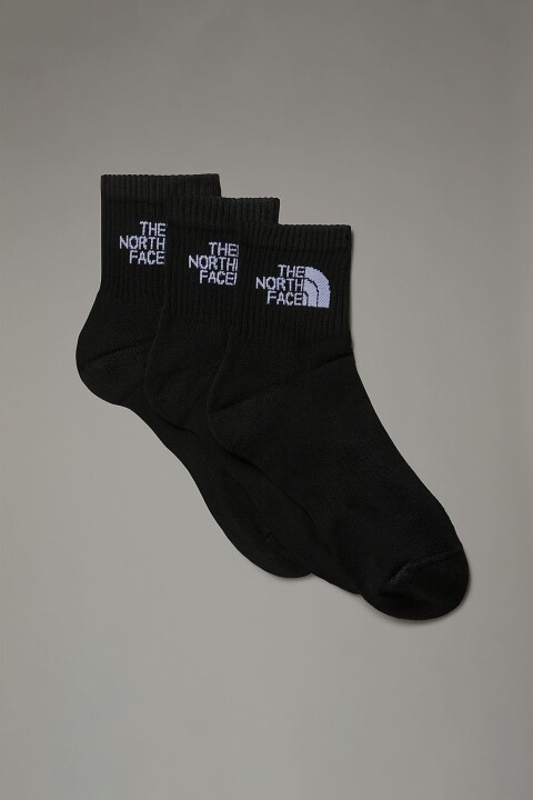 Unisex 3'lü Multi Sport Cushion 1/4 Çorap - Siyah 