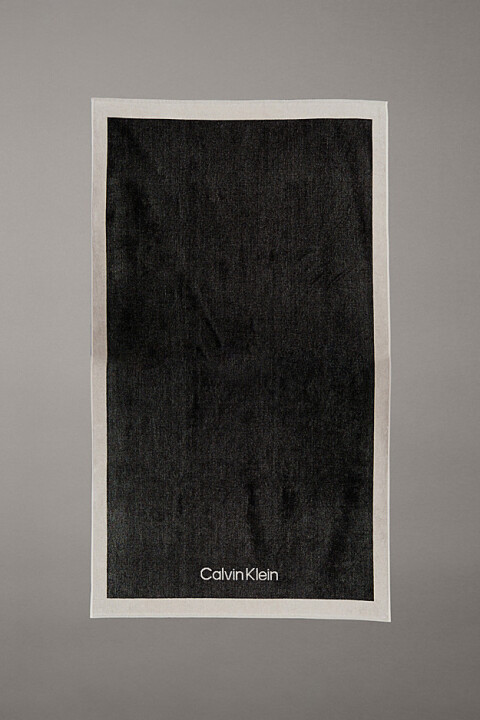 Unisex Ck Plaj Havlusu - Siyah 
