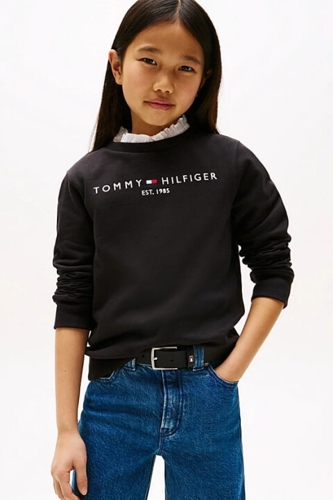Unisex Çocuk Th Essential Sweatshirt - Siyah 