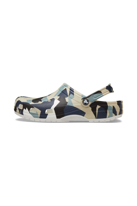Unisex Geo Camo Clog Terlik - Çok Renkli 