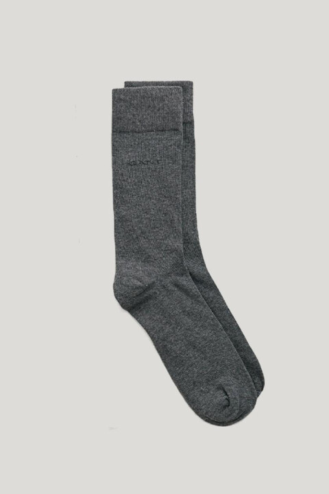 Unisex Logolu Çorap - Gri 