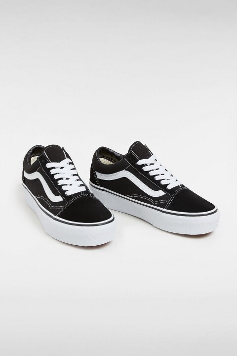 Unisex Platform Old Skool Ayakkabı - Siyah 
