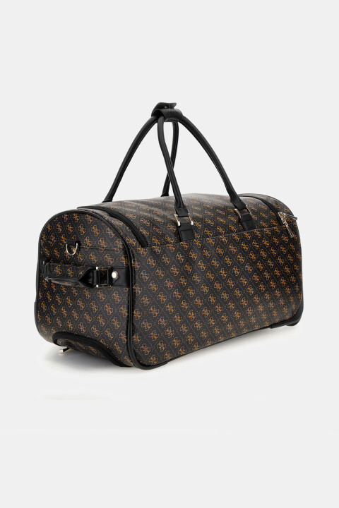 Unisex Weekender 4G Logolu El Valizi- Kahverengi 