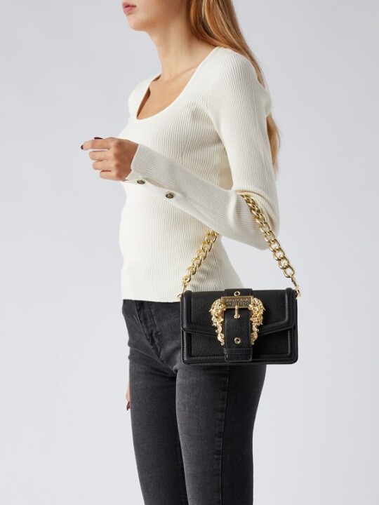 Versace Jeans Couture Metal Tokalı Omuz Çantası 